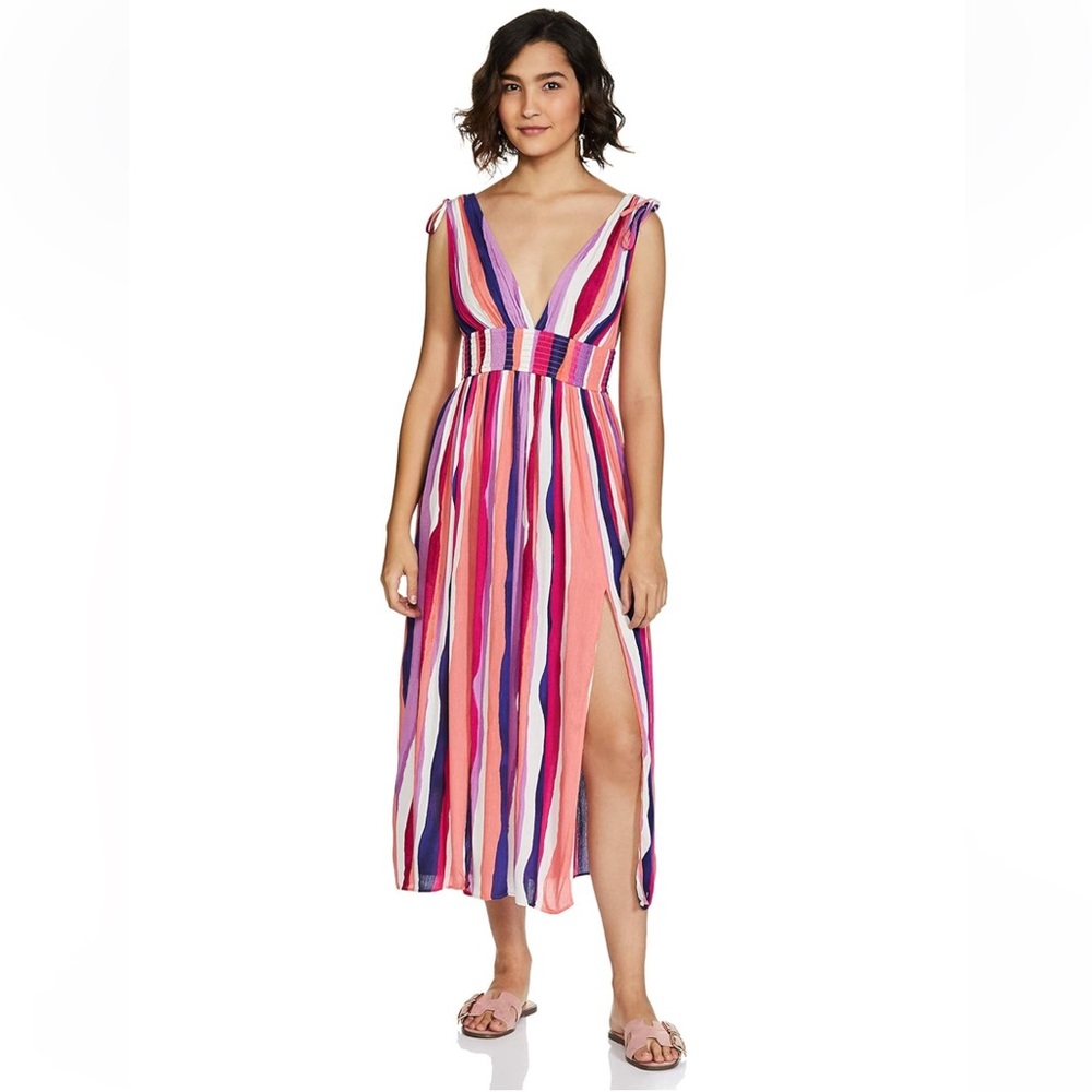 Forever 21 Contemporary Vibrant Striped Dress‎